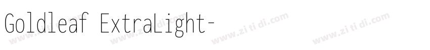 Goldleaf ExtraLight字体转换